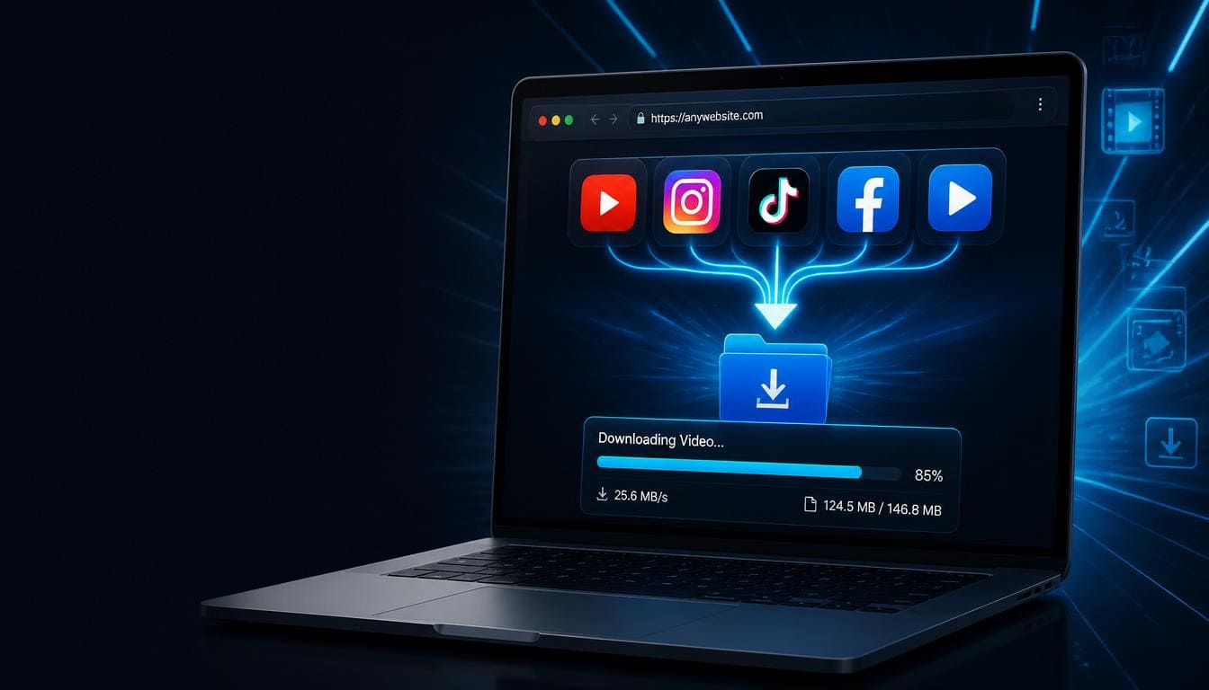 How to Download Videos from Any Website Online Free — Universal Video Downloader (2026)