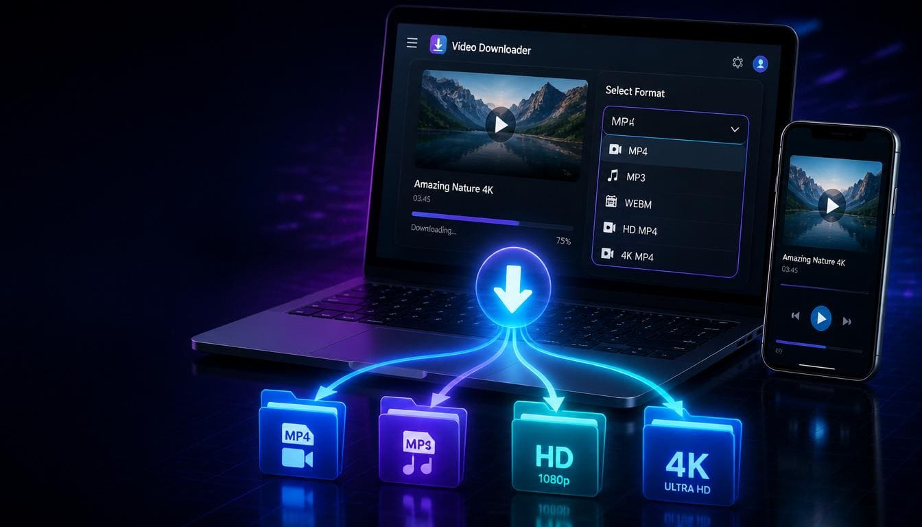 Download Videos in Multiple Formats: MP4, MP3, WebM, FLAC & More (Complete Format Guide 2026)